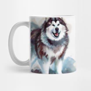 Watercolor Alaskan Malamute - Dog Lovers Mug